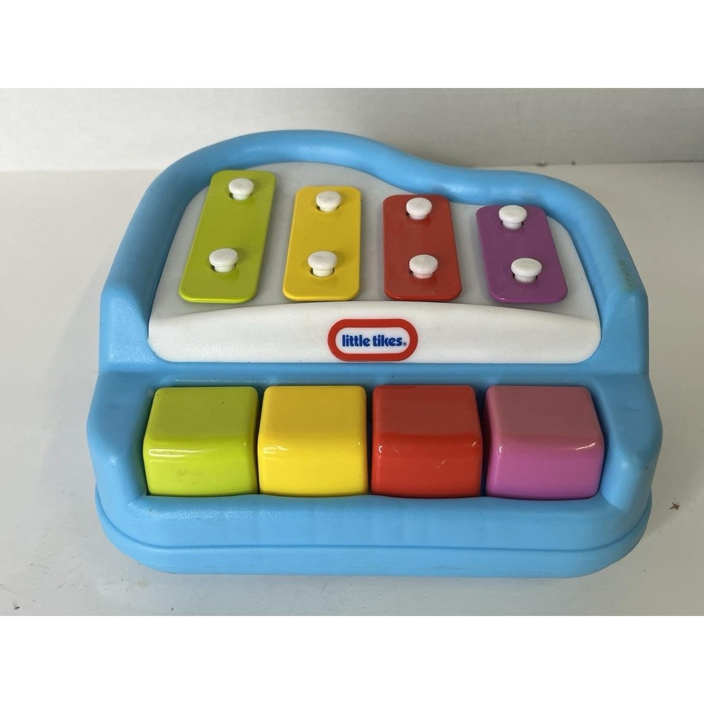Little Tikes Kids Toy Piano Keyboard Xylophone Blue Multicolor Keys